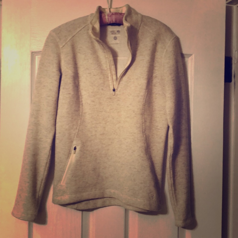 Mountain Hardwear White Fleece Pullover QuarterZip